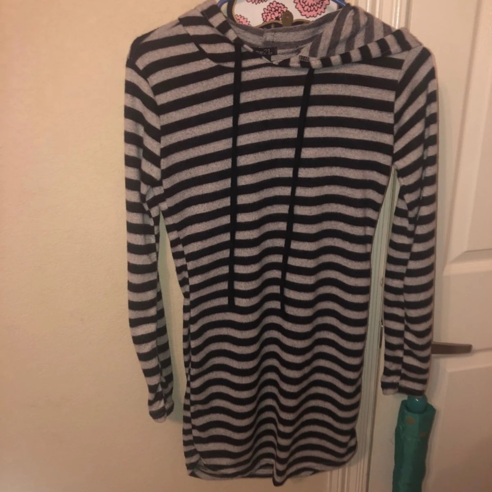 Black and gray dress